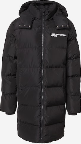 KARL LAGERFELD JEANSZimska jakna - crna boja: prednji dio