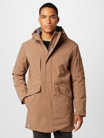 Ragwear Between-Seasons Coat 'ZALE' in Brown: front