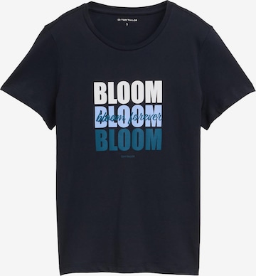 T-shirt TOM TAILOR en bleu : devant