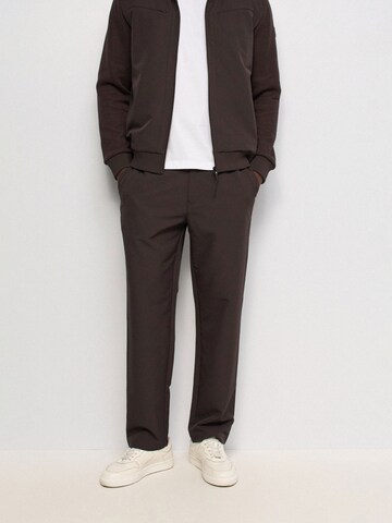 Salsa Jeans Slimfit Chino in Bruin: voorkant
