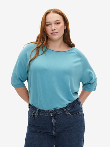 Pull-over 'CACARRIE' Zizzi en bleu : devant