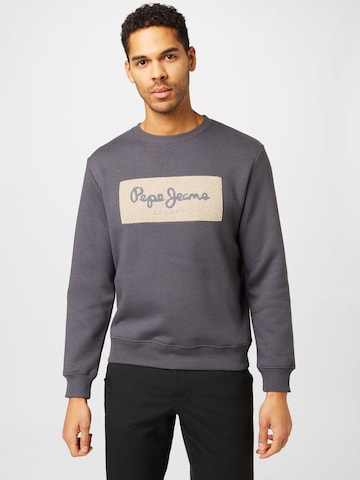 Pepe Jeans Sweatshirt 'SEAN' in Grau: Vorderseite