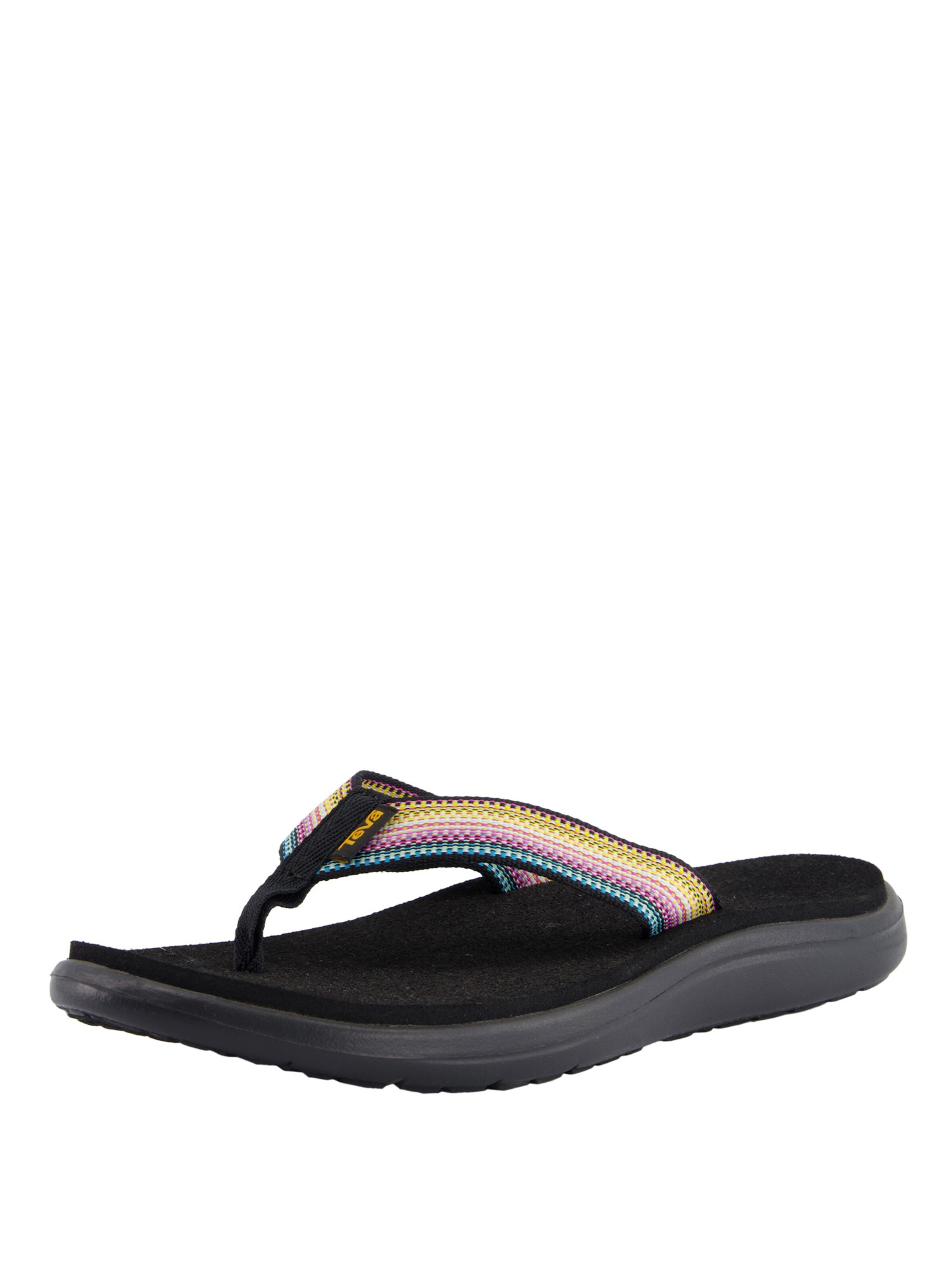 TEVA T-Bar Sandals 'VOYA' in Black: front