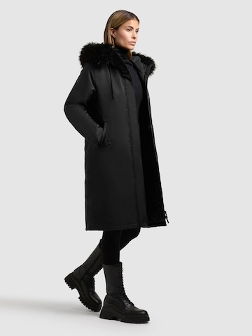khujo Wintermantel 'Jilla' in Zwart
