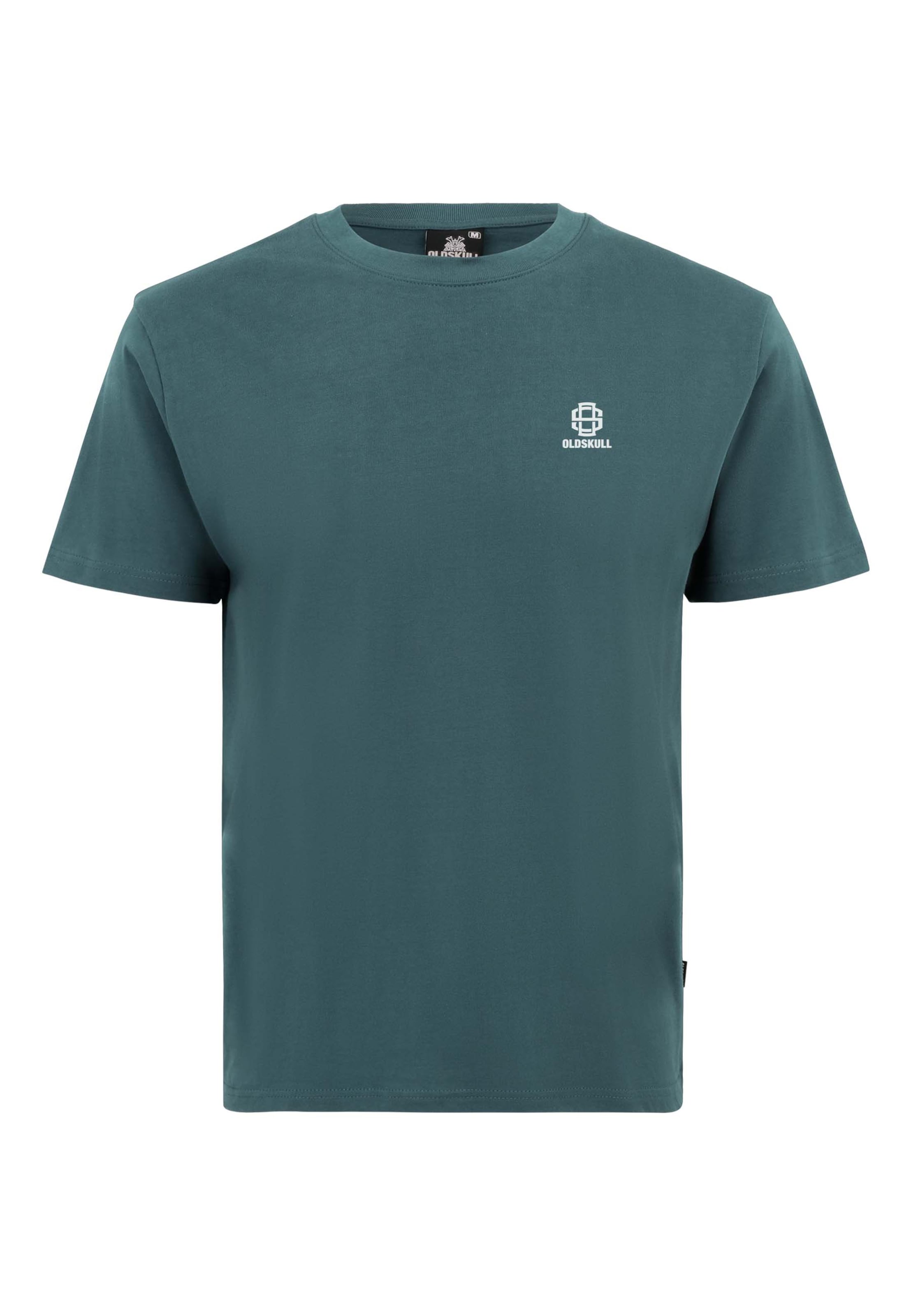 Oldskull Shirt 'Basic Oldskull 25' in Blue: front