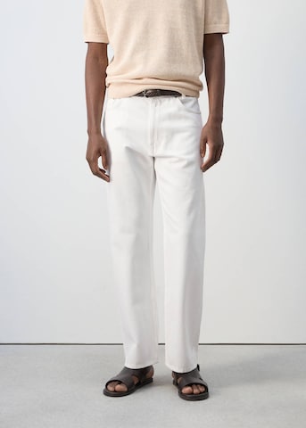 MANGO MAN Loose fit Jeans 'Rino' in White: front