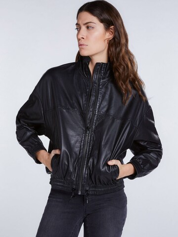 SET Between-season jacket in Black: front