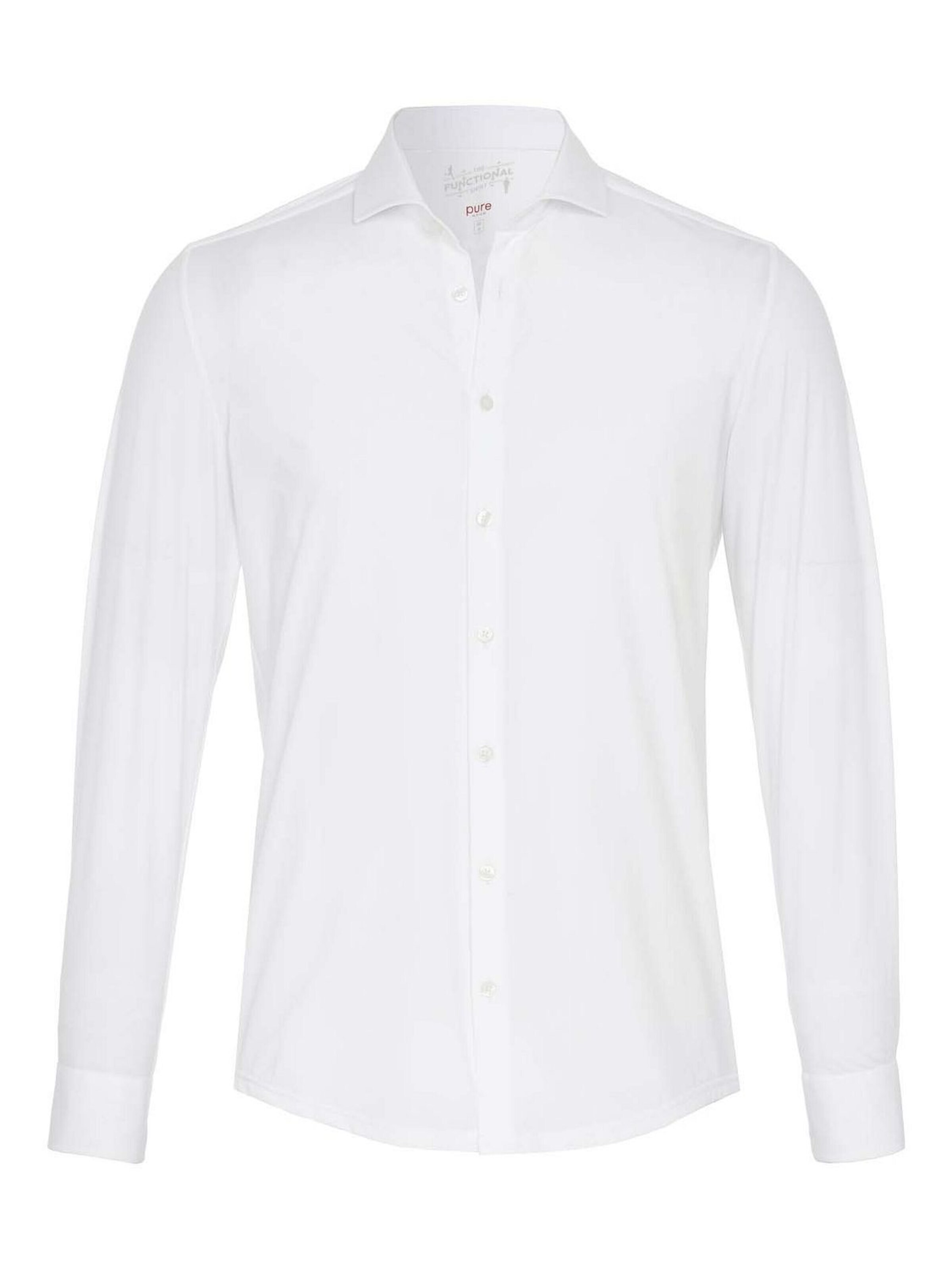 PURE Button Up Shirt in White: front
