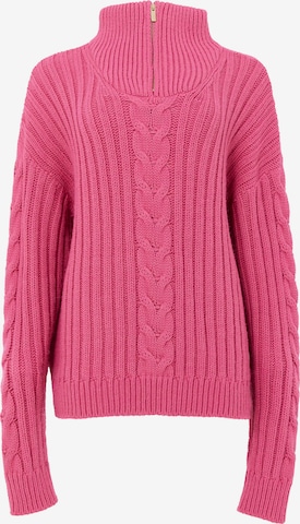 TOPTOP STUDIO Oversized Sweater in Pink: front