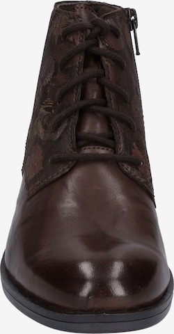 JOSEF SEIBEL Lace-Up Ankle Boots 'Sanja' in Brown