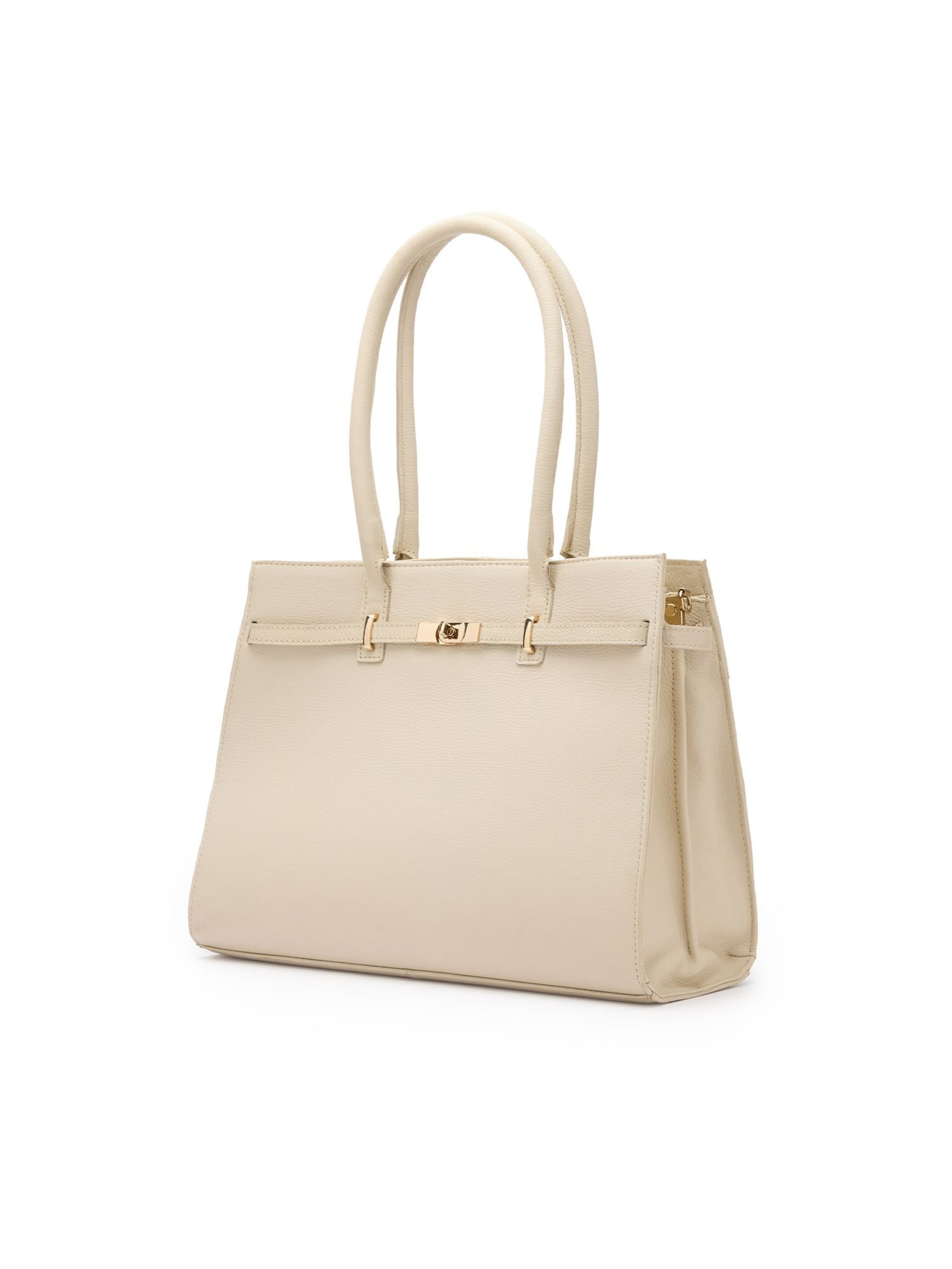 MANFIELD Crossbody Bag in Beige