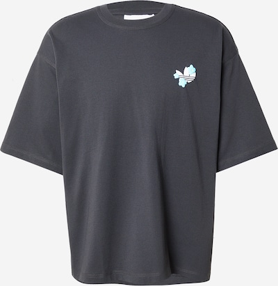 Marškinėliai '70S' iš ADIDAS ORIGINALS, spalva – pastelinė mėlyna / pastelinė geltona / tamsiai pilka / purpurinė, Prekių apžvalga