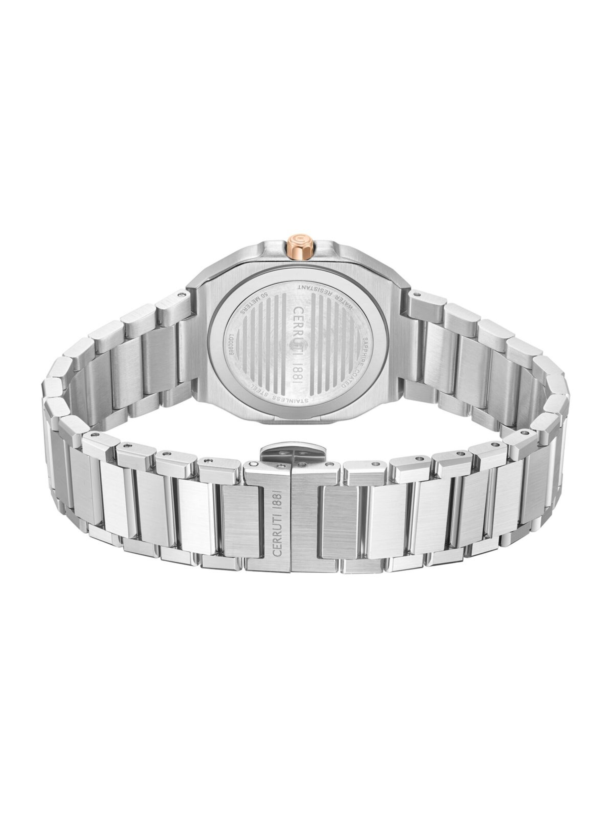Montre à affichage analogique CERRUTI 1881 en argent