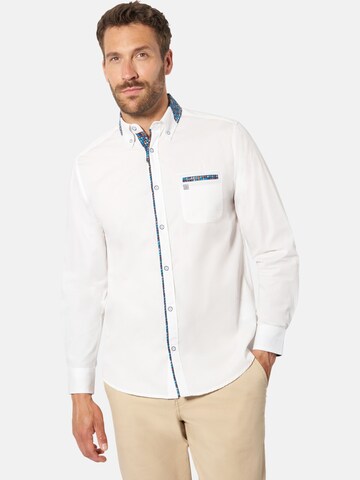BABISTA Regular fit Button Up Shirt 'Matias' in Blue: front