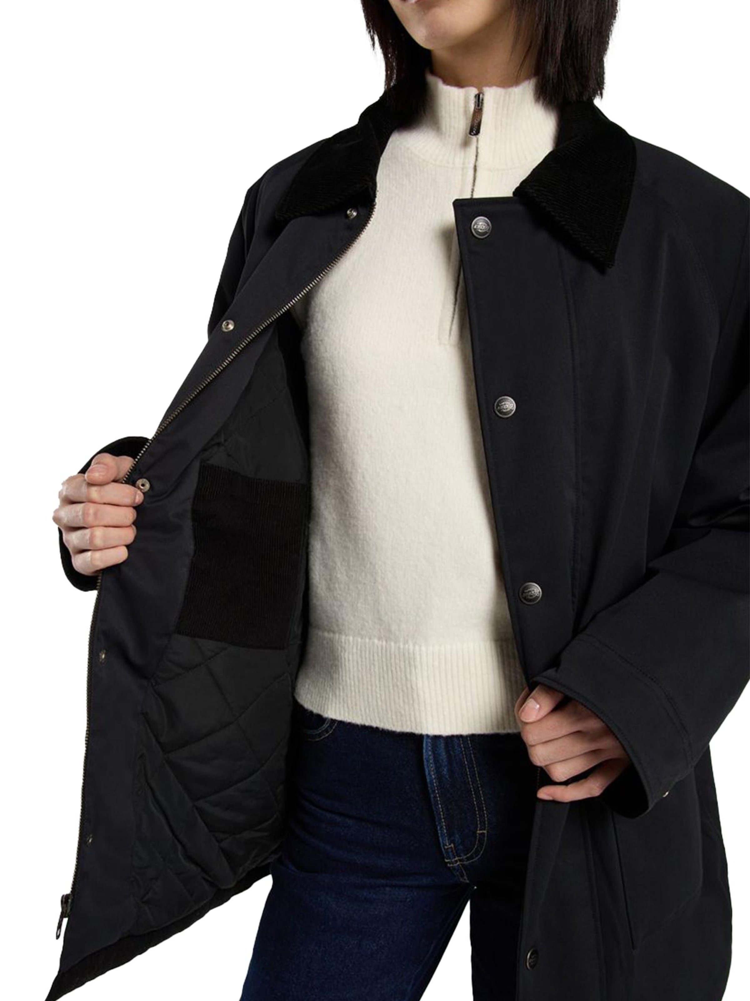 DICKIES Between-Seasons Coat 'MEDINA' in Black