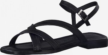 TAMARIS Sandalen met riem in Zwart: voorkant