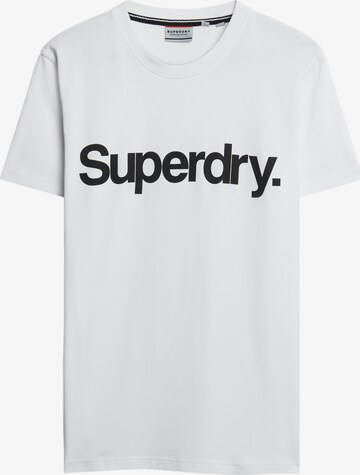 T-Shirt 'Core' Superdry en blanc : devant