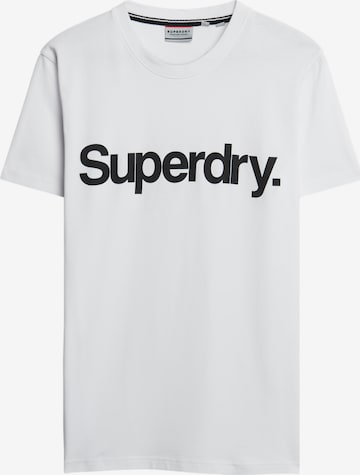 Superdry Shirt 'Core' in Wit: voorkant