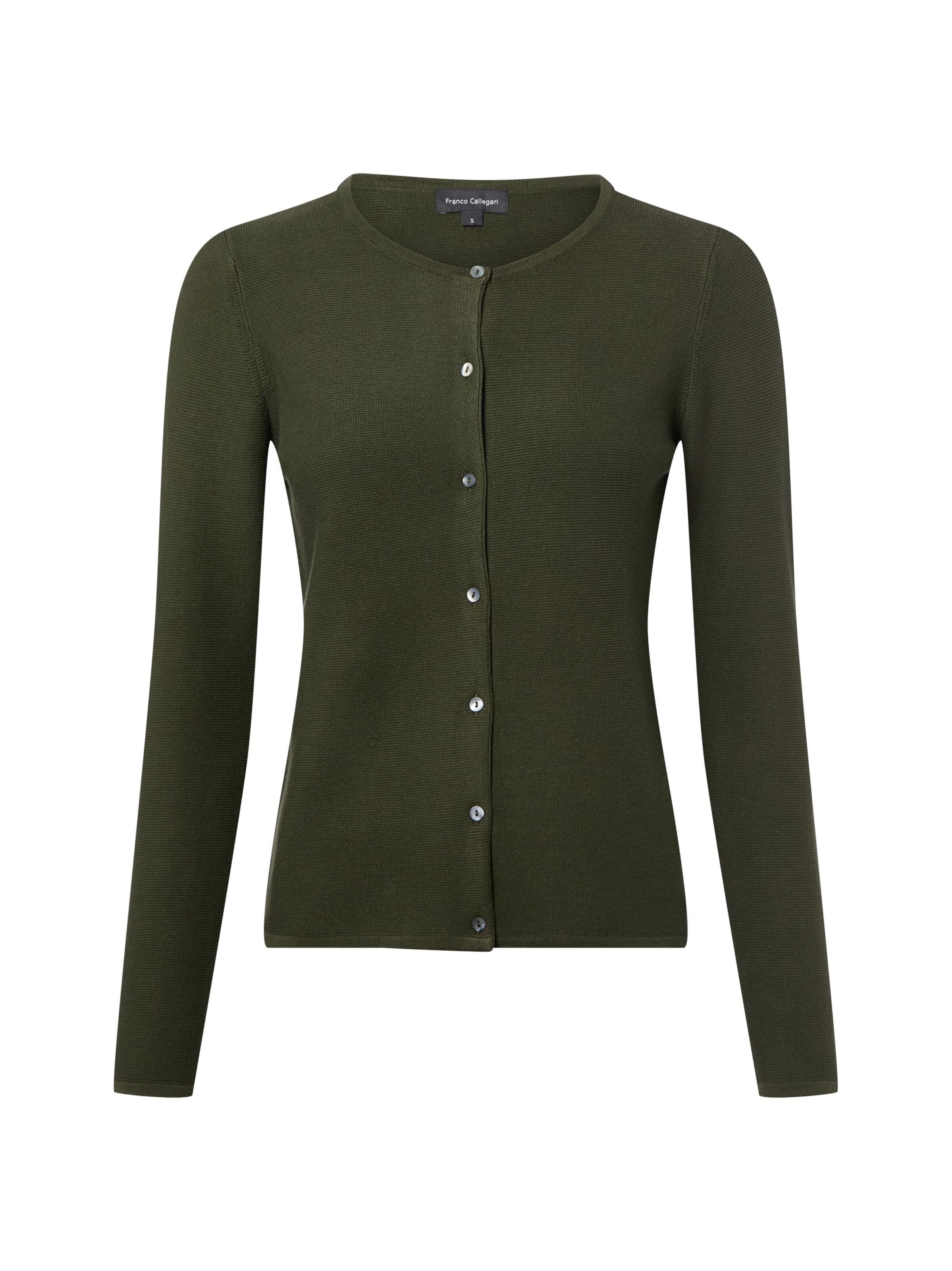 Franco Callegari Strickjacke in Grün: Vorderseite