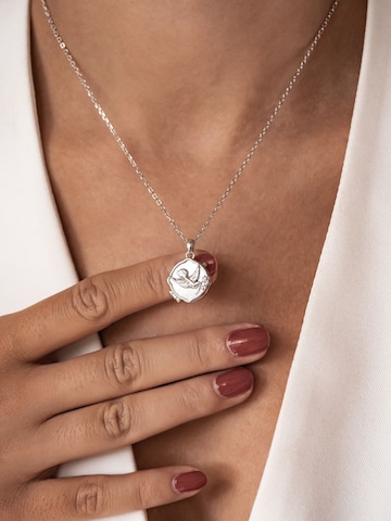 Hey Happiness - Cadena 'Serenity Locket' en plata