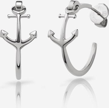 Boucles d'oreilles 'The Anchor II' Paul Hewitt en argent : devant