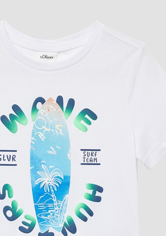 T-Shirt s.Oliver en blanc