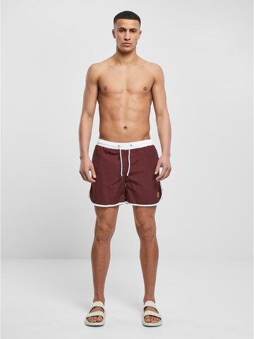 Urban Classics Board Shorts 'Retro' in Red