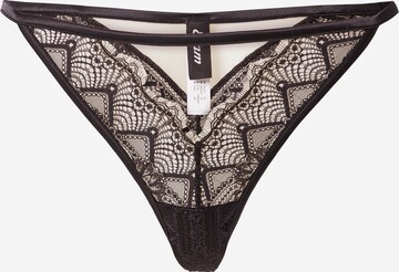 ETAM String 'CAPTIVANTE' in Black: front