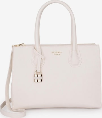 Princely London Handbag 'Julia' in White: front