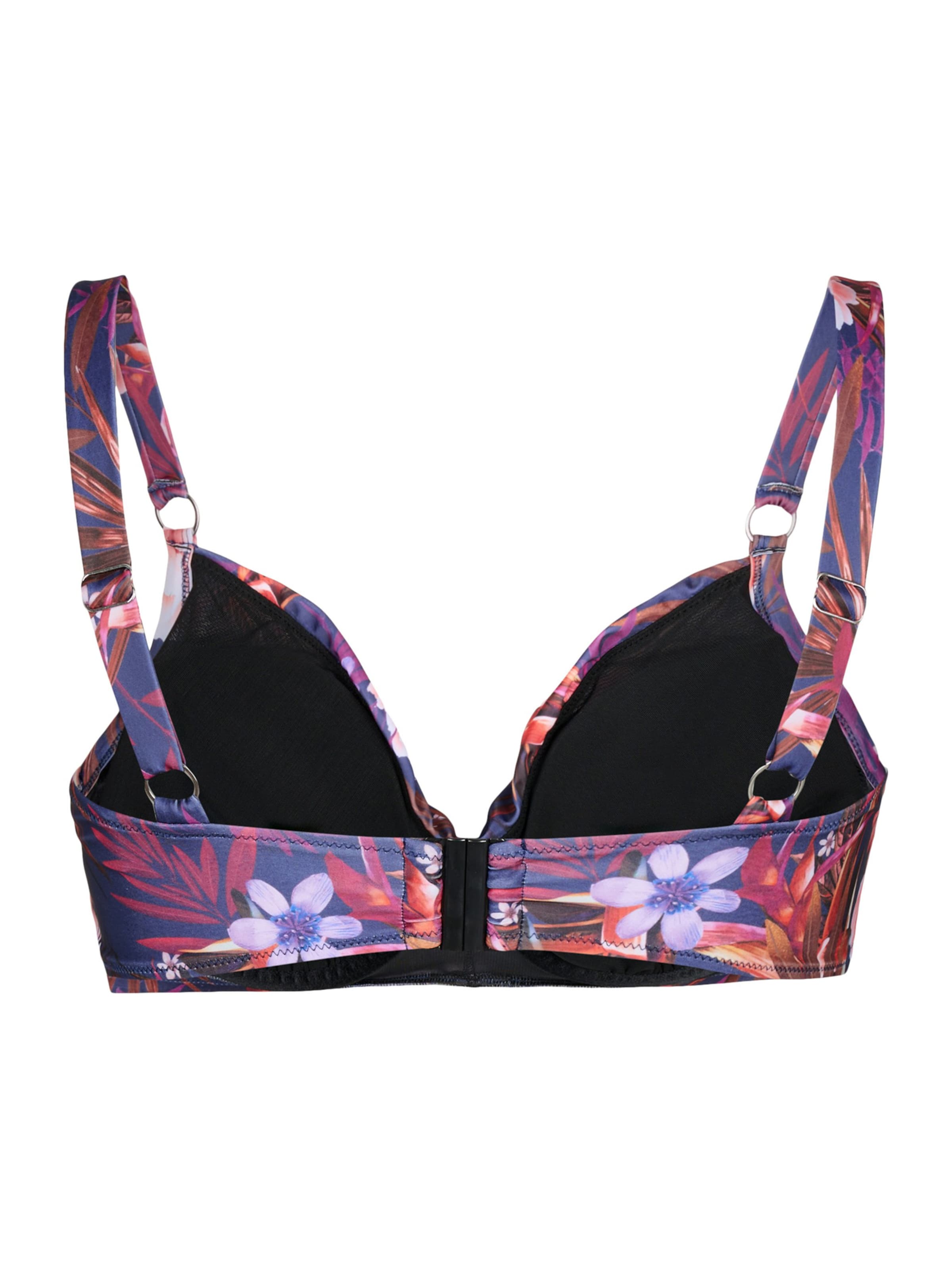 Swim by Zizzi Minimiser Bikini top 'STANIA' in Purple