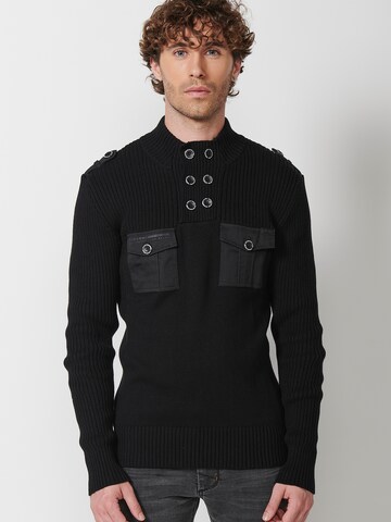 Pullover di KOROSHI in nero: frontale