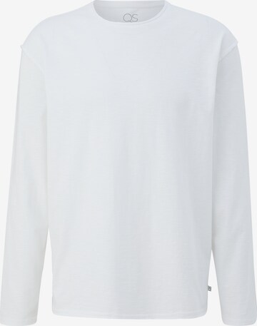 T-Shirt QS en blanc : devant