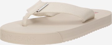 Tommy Jeans Teenslipper 'SOPHISTICATED' in Beige: voorkant