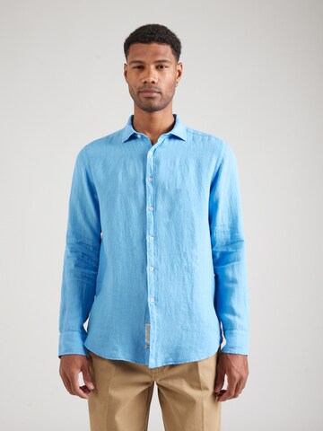 La Martina Regular fit Button Up Shirt in Blue: front