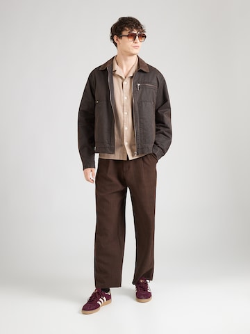 Abercrombie & Fitch Rovný strih Košeľa - Hnedá