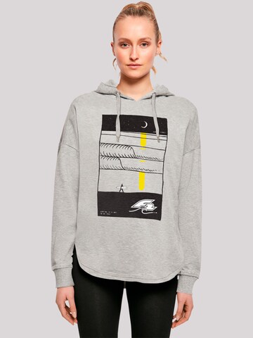 F2 Sweatshirt 'Be Free Surfer Style Sommer' in Grau: Vorderseite