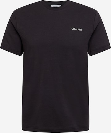 Tricou de la Calvin Klein pe negru: față