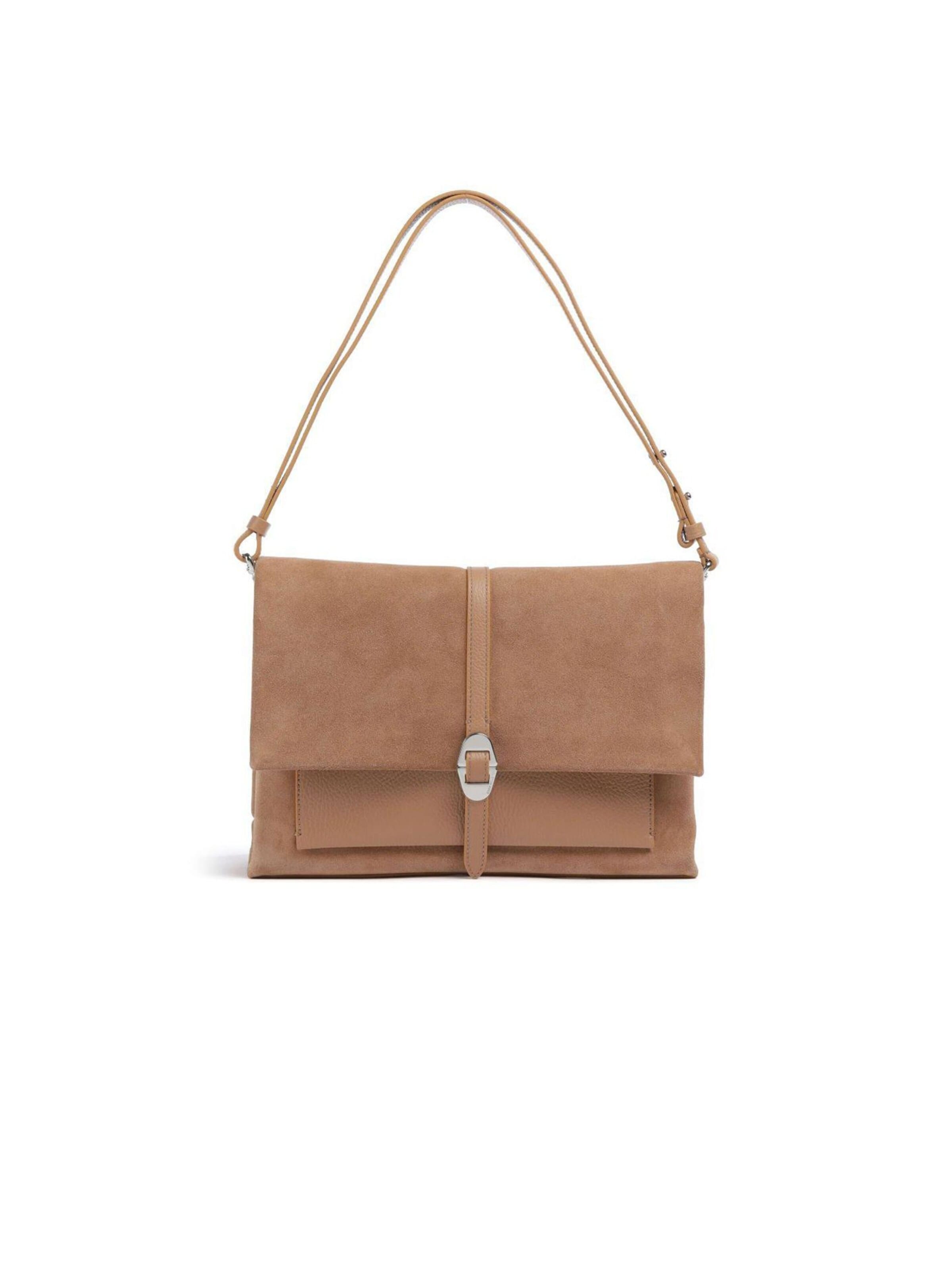 Coccinelle Schoudertas in Beige: voorkant
