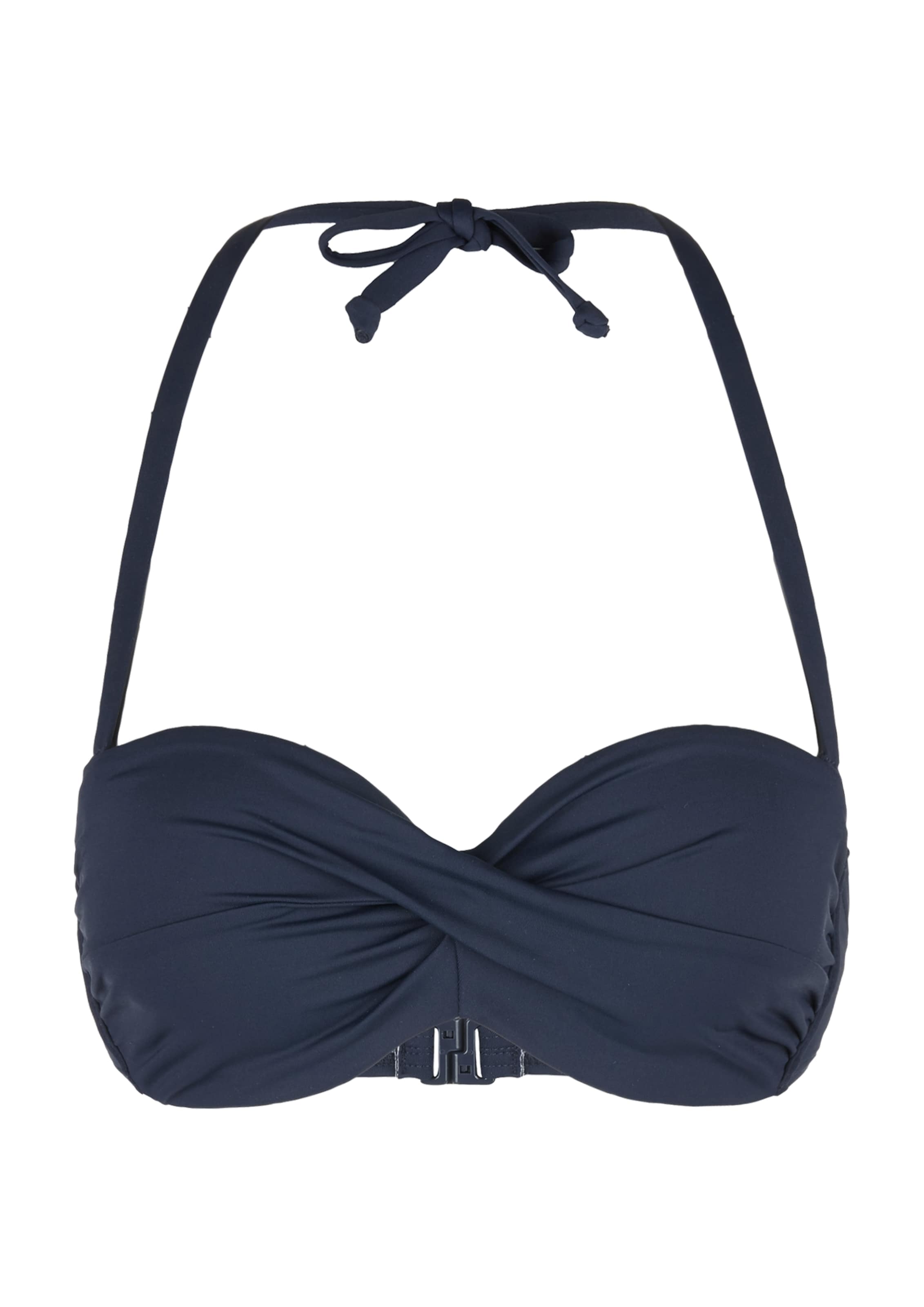 s.Oliver Bandeau Bikini Top 'Spain' in Blue: front
