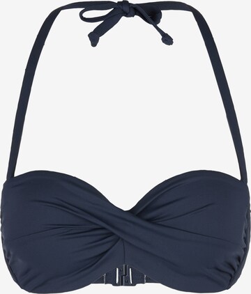 s.Oliver Balconette Bikini Top 'Spain' in Blue: front