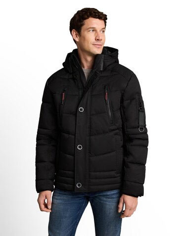 TOM TAILOR Between-season jacket in Black: front