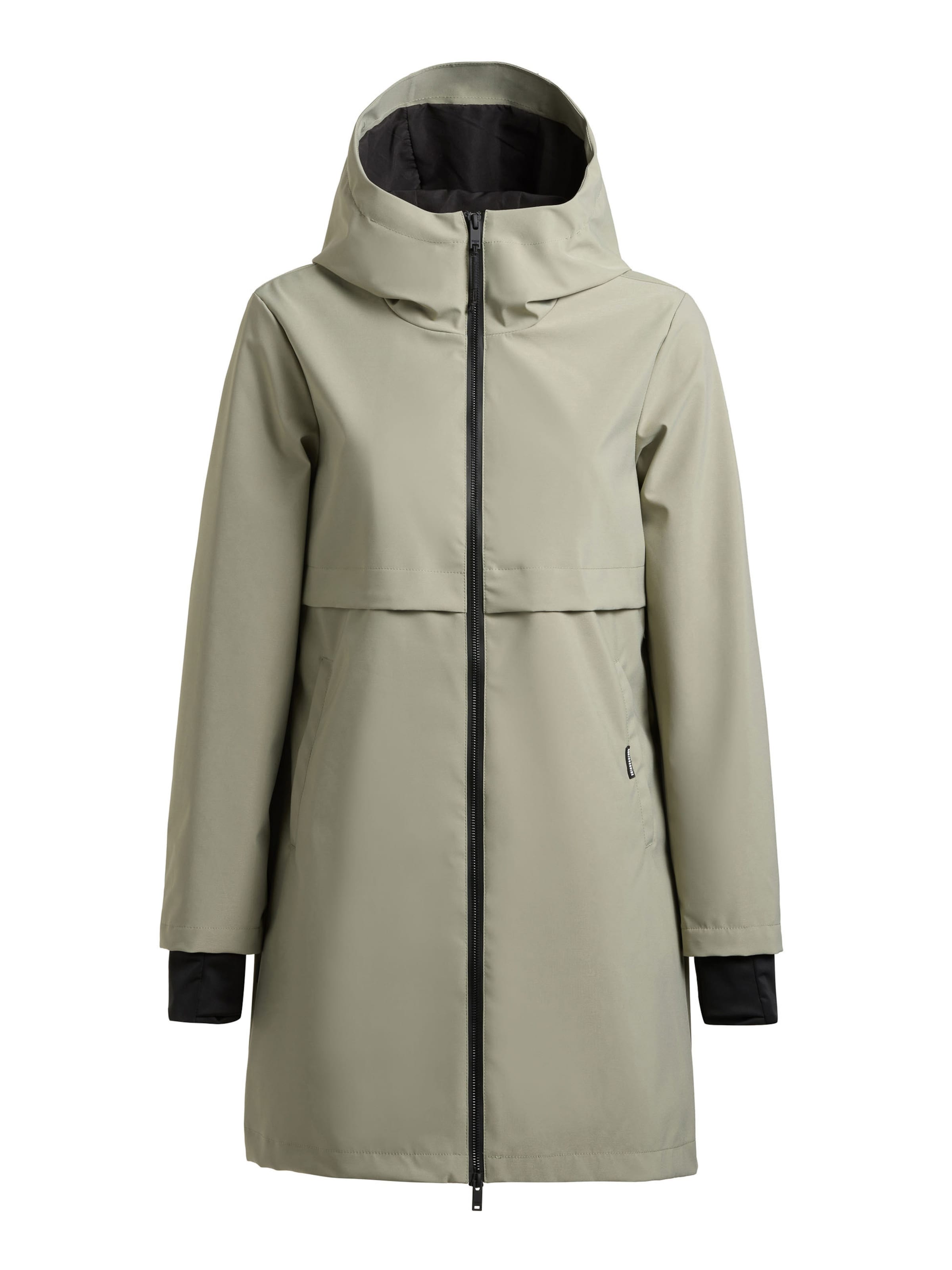 khujo Демисезонное пальто 'June' в Зеленый: спереди