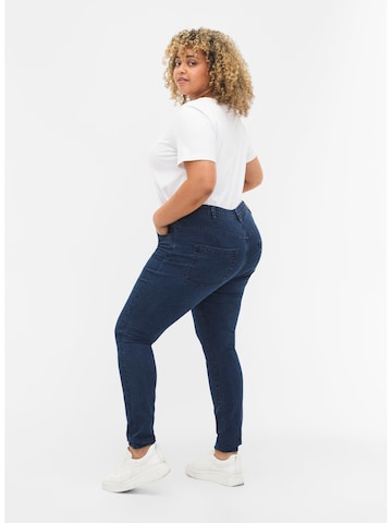 Coupe slim Jean 'Amy' Zizzi en bleu