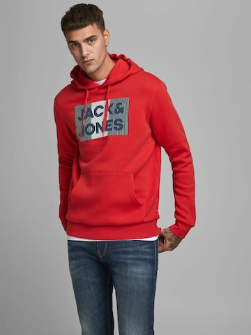 JACK & JONES Μπλούζα φούτερ σε κόκκινο: μπροστά