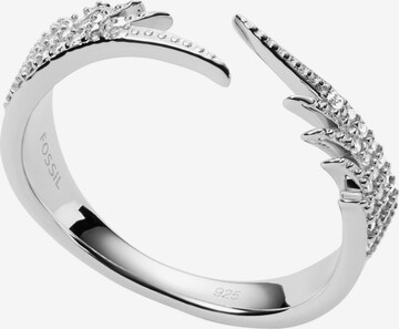 FOSSIL Ring in Silber: front