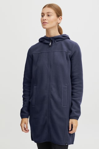 Oxmo Fleecejacke 'Fine' in Blau: predná strana