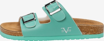 19V69 ITALIA Pantolette 'Sassari' in Grün: Vorderseite