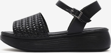 Derimod Sandal in Black: front