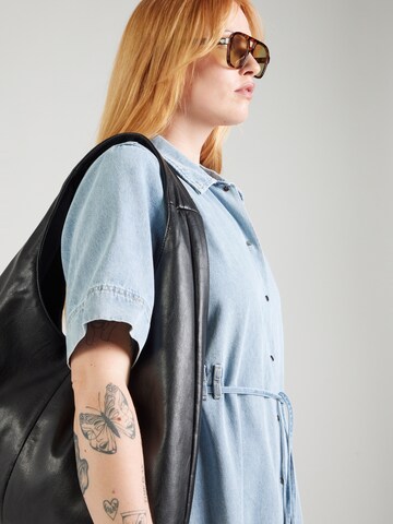 Vero Moda Curve Shirt dress 'VMCMelinda' in Blue