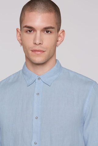 CMPD Slim fit Button Up Shirt in Blue